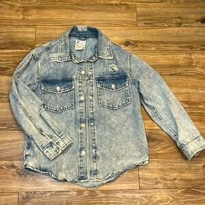 Acid Wash Denim Jacket